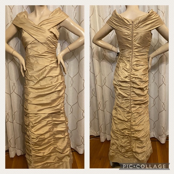 Adrianna Papell Rouched taffeta gown - Picture 3 of 13